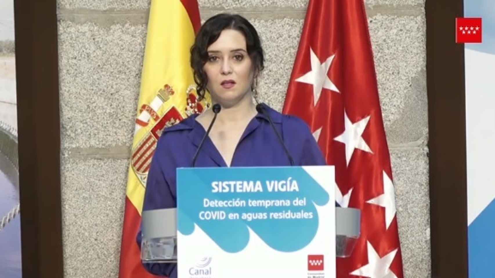 La presidenta de la Comunidad de Madrid, Isabel Díaz Ayuso, este viernes en rueda de prensa.