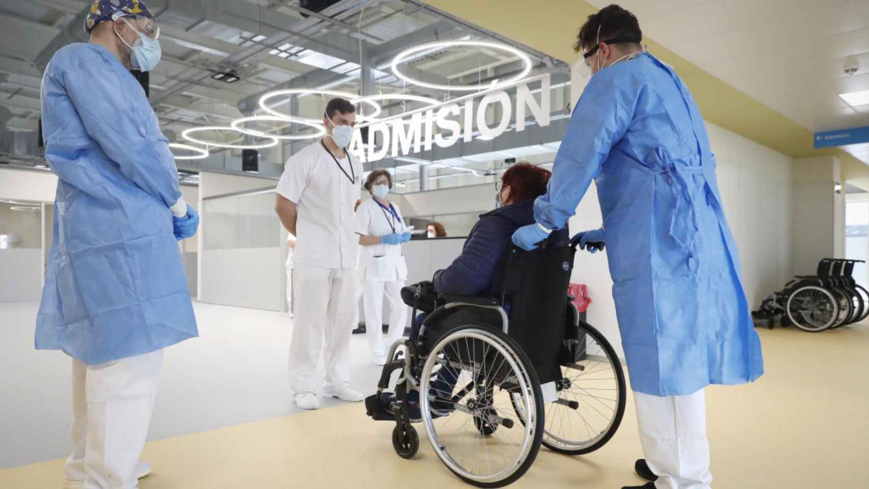 La Comunidad de Madrid ha difundido la foto de la primera paciente del hospital Isabel Zendal.