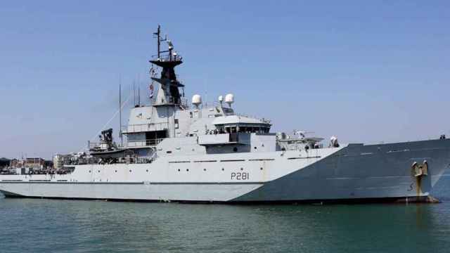 El HMS Tyne, barco patrulla de la Marina británica. EP