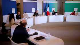 Mesa en la Cumbre sobre Ambición Climática 2020 en París.