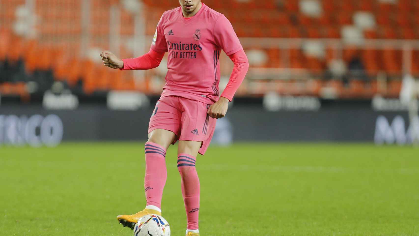 Fede Valverde, durante un partido de esta temporada