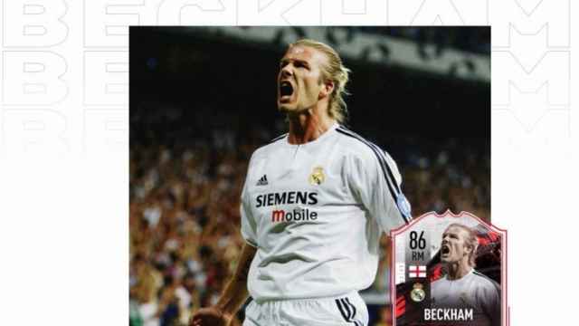 La carta de David Beckham en el Real Madrid de FIFA 21