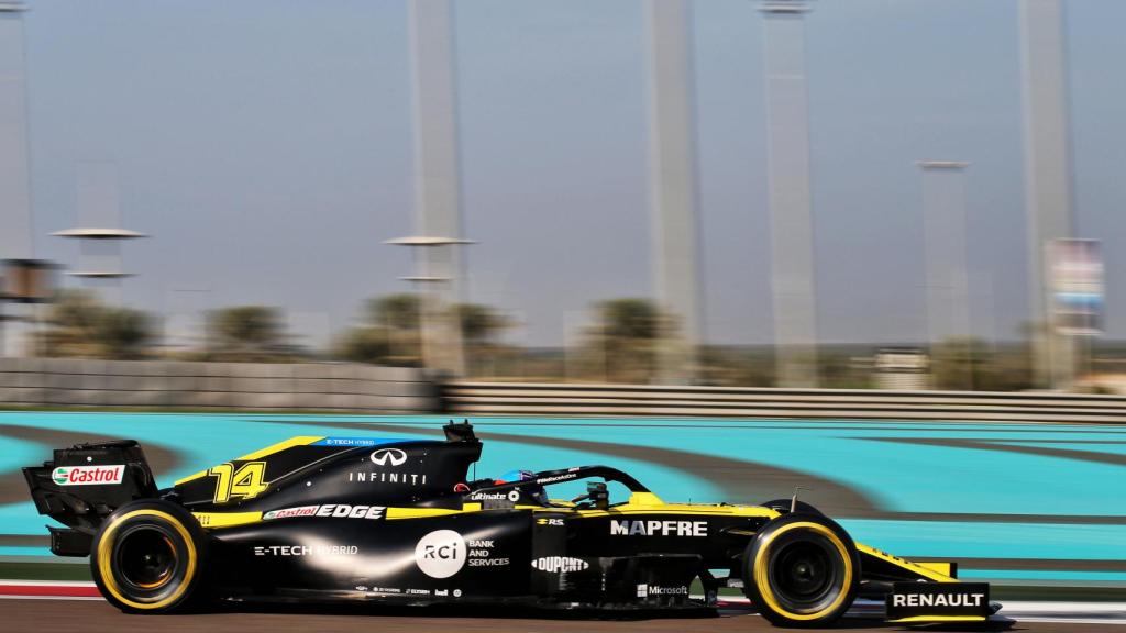 Fernando Alonso, en Yas Marina