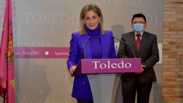 Milagros Tolón, alcaldesa de Toledo, y Teo García, concejal de Cultura