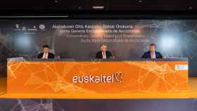 Imagen de la Junta extraordinaria de accionistas de Euskaltel celebrada en 2020