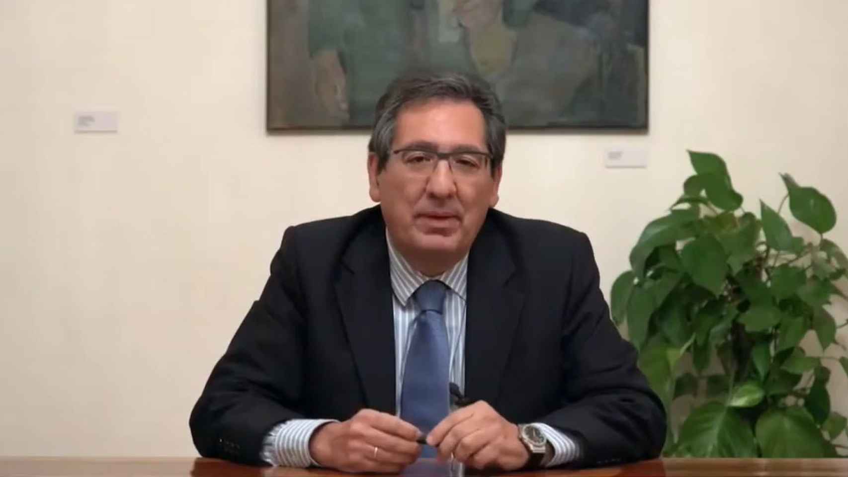 El presidente de la Fundación Cajasol, Antonio Pulido.
