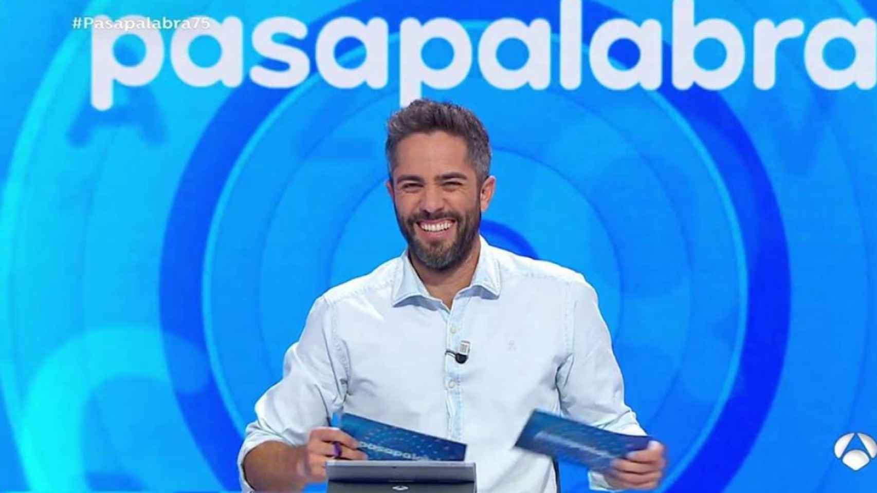 Roberto Leal durante la emisión de un programa de 'Pasapalabra'.