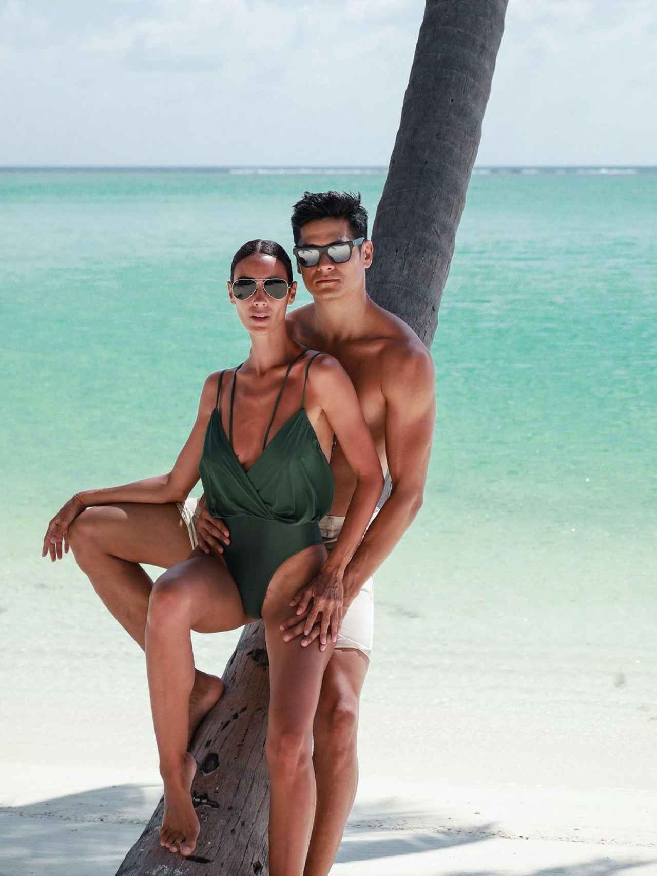 Fátima Rábago y su marido, Hideo, en una imagen compartida en su perfil de Instagram.