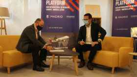 Firma del convenio entre Madrid Platform e Iberia.
