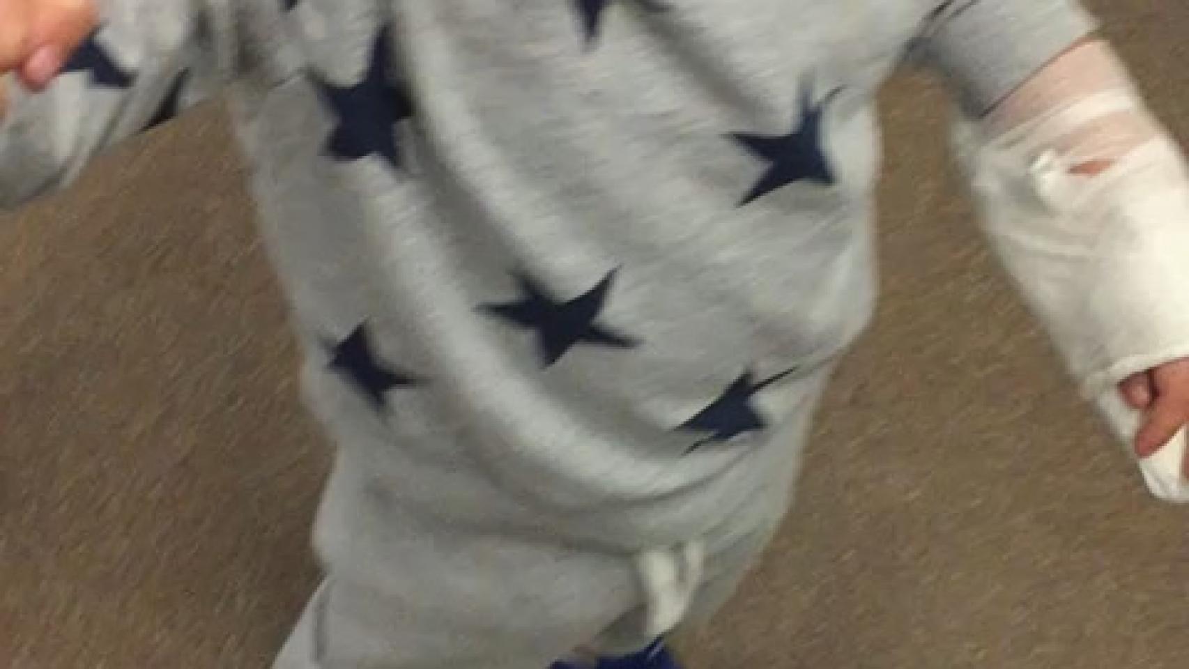 Imágenes presentadas por la familia del crío en el juicio.