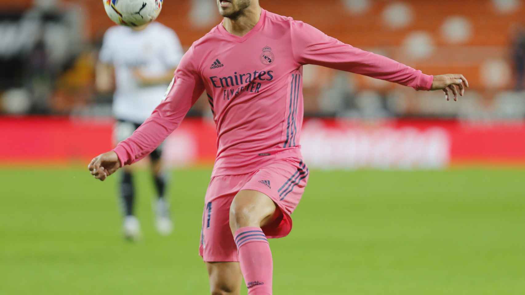 Marco Asensio, durante un partido con el Real Madrid