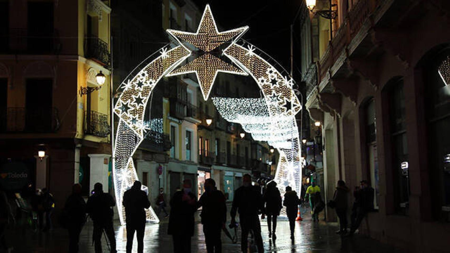Iluminación navideña en Toledo (Ayuntamiento).