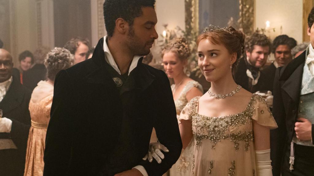 La pareja romántica central de la primera temporada de 'Los Bridgerton'.