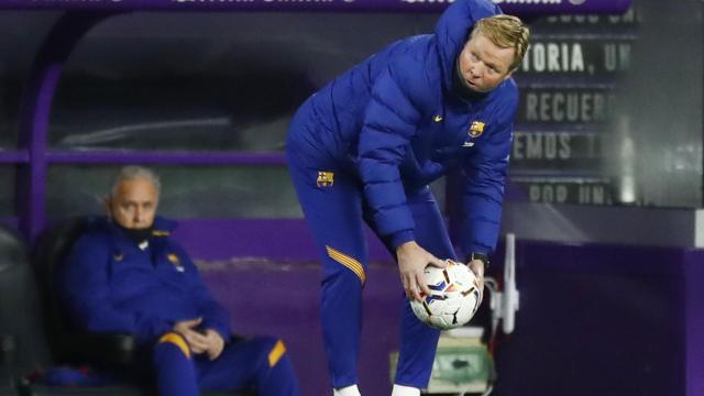 Ronald Koeman, en el banquillo de Zorrilla