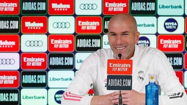 Zinedine Zidane, en rueda de prensa