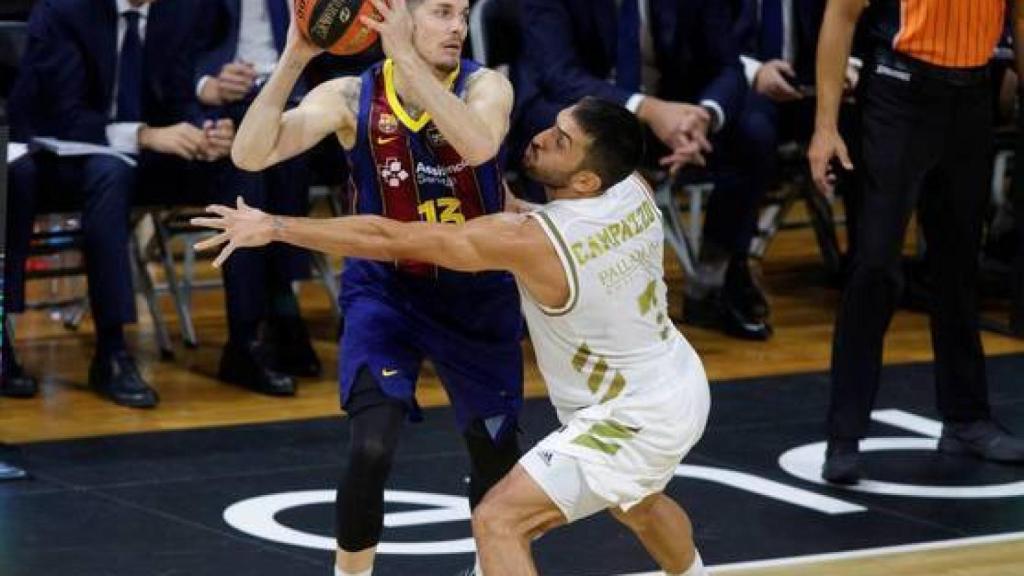 Thomas Heurtel, durante un partido contra el Real Madrid