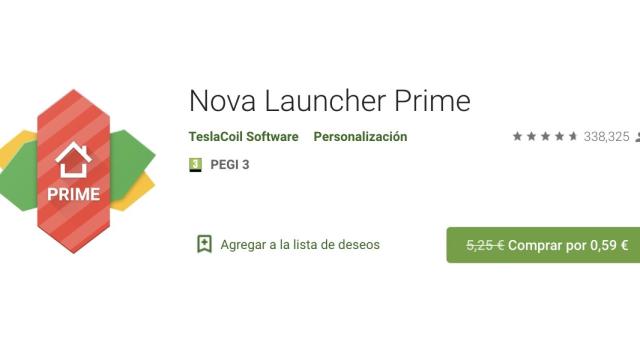 Nova Launcher Prime por 59 céntimos: hazte con él YA