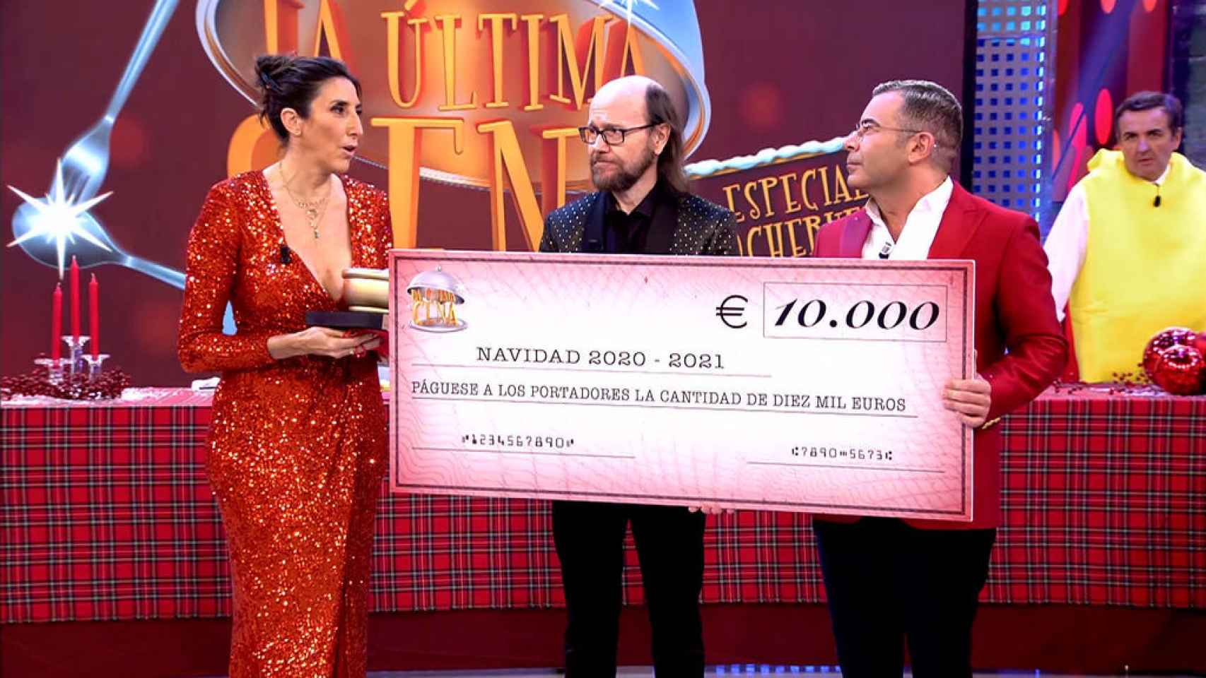 Paz Padilla y Santiago Segura han ganado los 10.000 euros de premio.