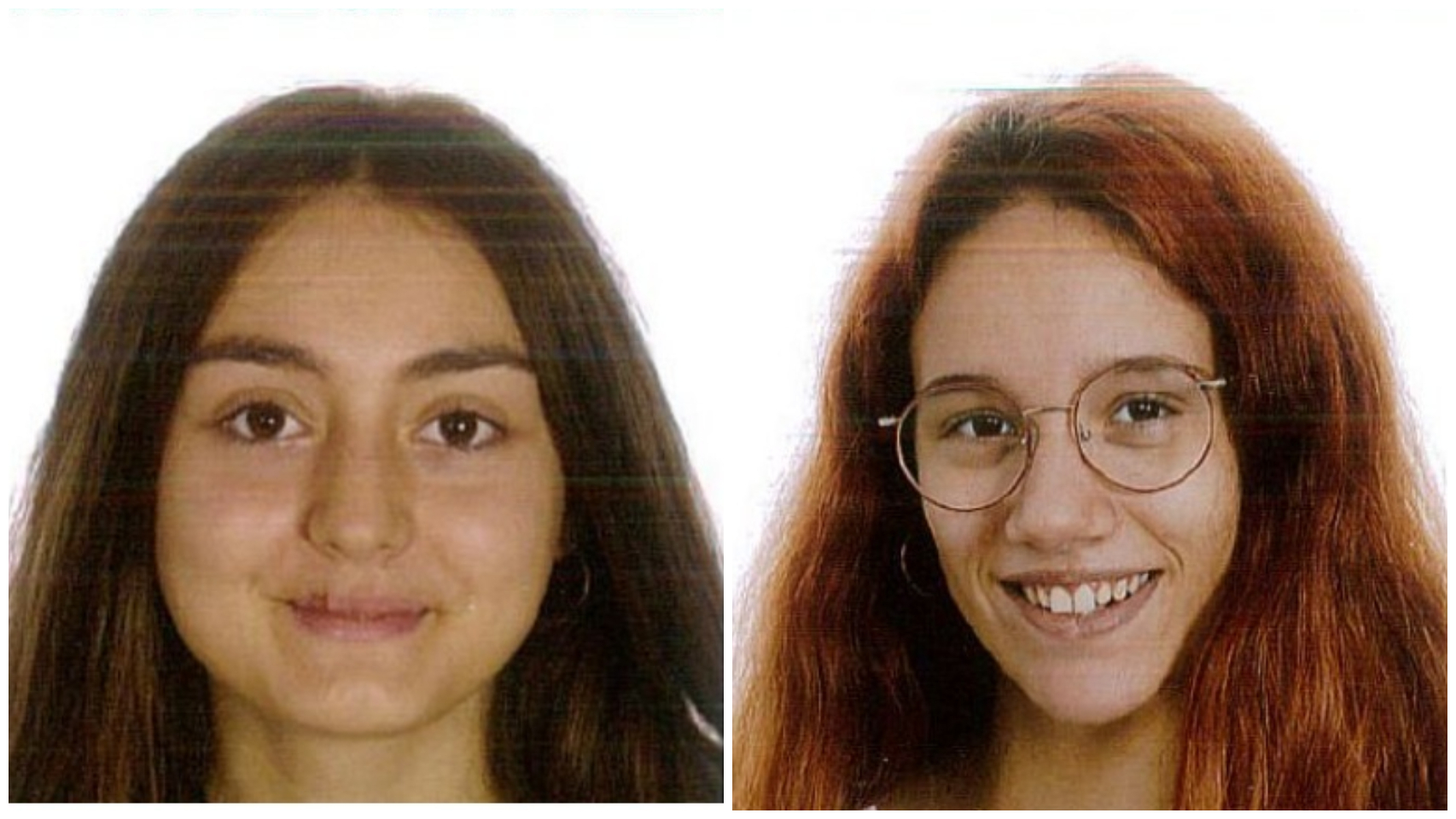 A la izquierda, Araceli Ortiz Calderón (16 años) y, a la derecha, María de los Ángeles López (15 años), la dos menores desaparecidas.