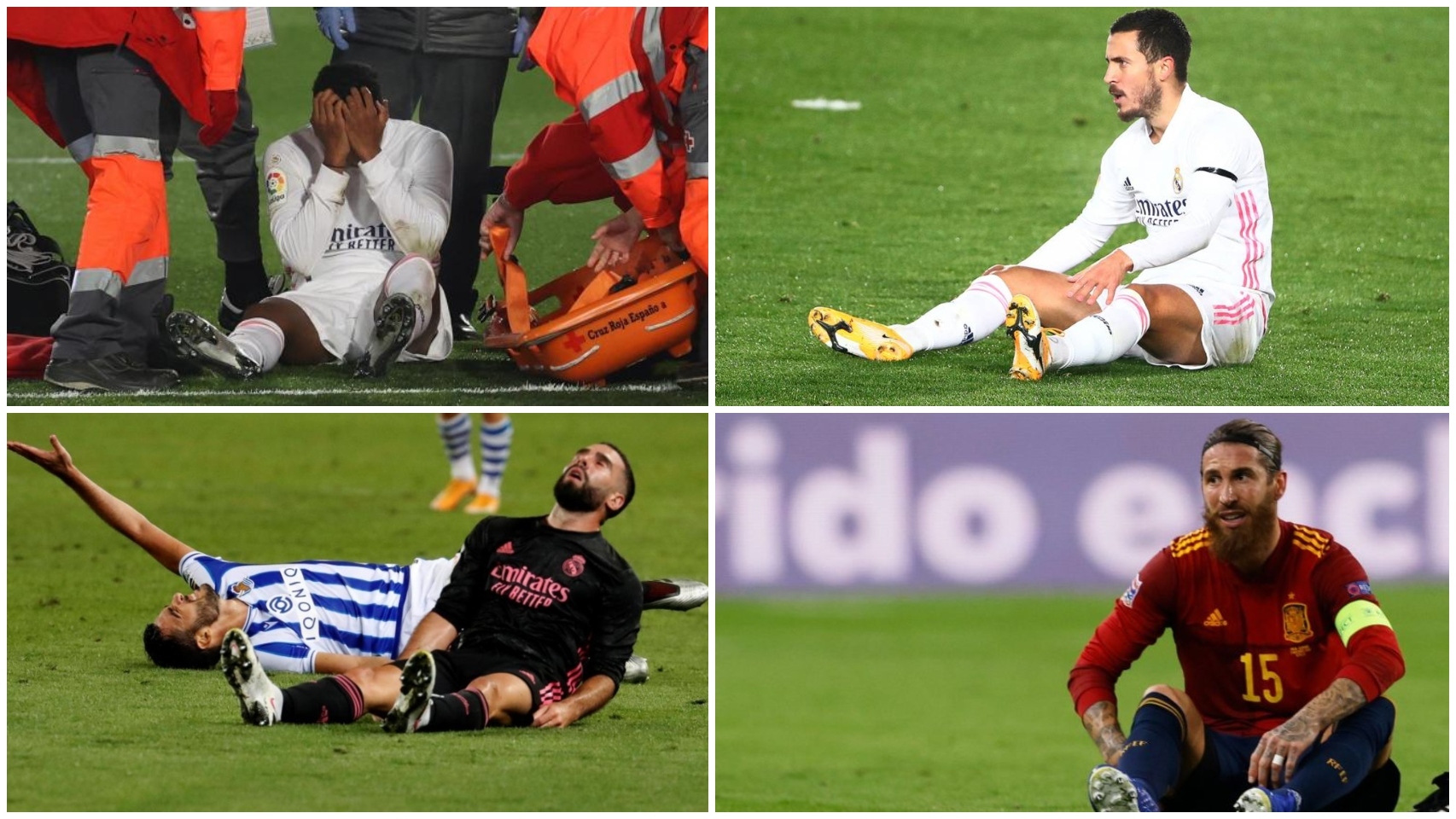 El calvario del Real Madrid con las lesiones