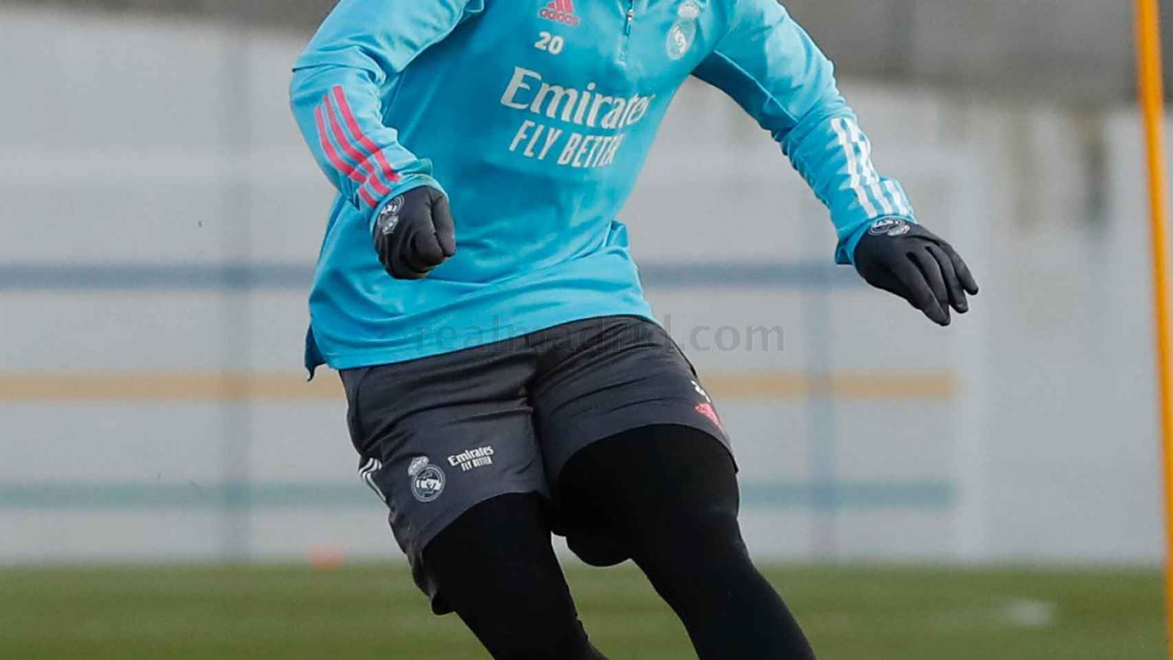 Vinicius Júnior, en un entrenamiento del Real Madrid