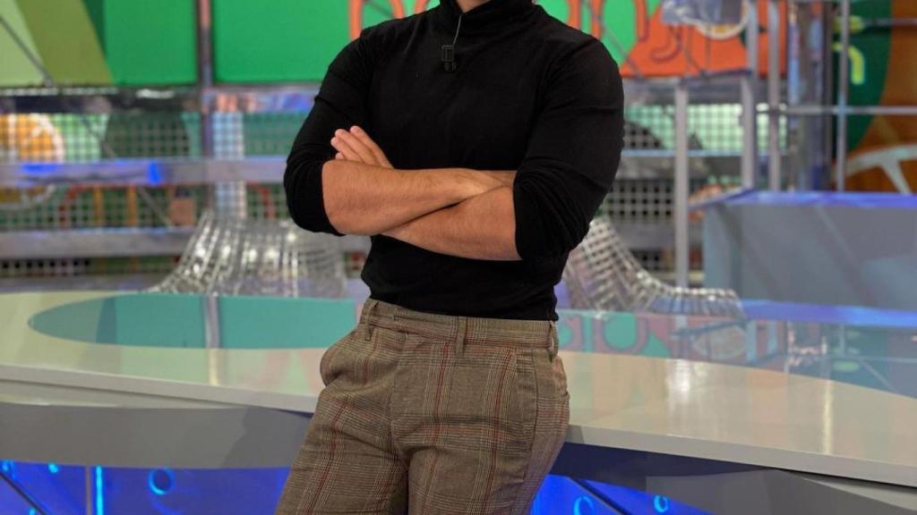 Miguel Frigenti en el plató de 'Sálvame'
