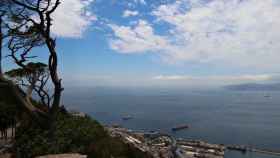 Vista del estrecho de Gibraltar desde el Peñón.