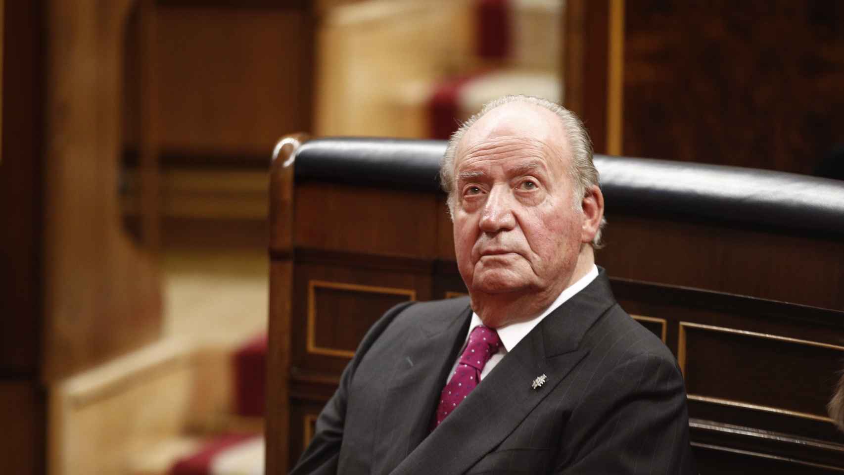 Juan Carlos I en su última asistencia al Congreso de los Diputados.