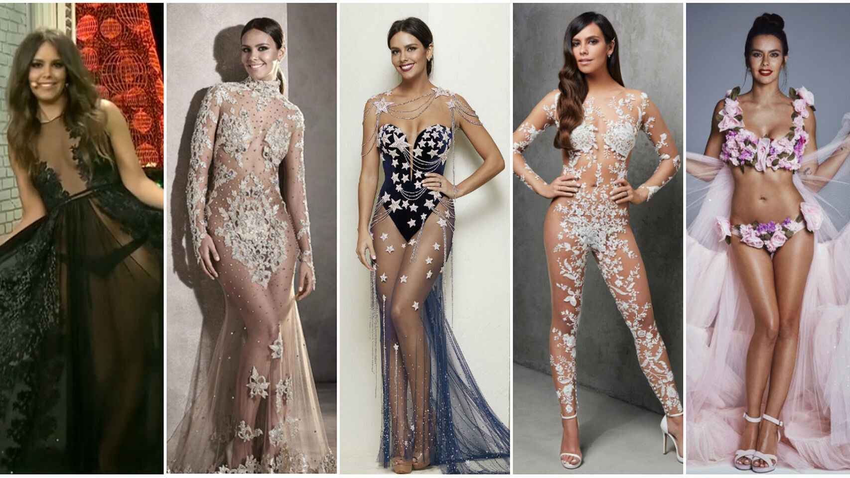 Los vestidos que lució Cristina Pedroche entre 2014 y 2018.