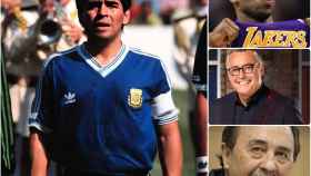 Collage fotográfico con Maradona, Kobe Bryant, Michael Robinson y Juan de Dios Román