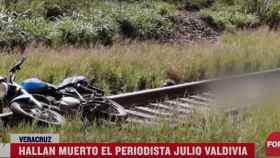 Un informativo mexicano informa del asesinato del periodista Julio Valdivia Rodríguez.