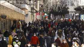 La calle Preciados de Madrid durante esta Navidad.
