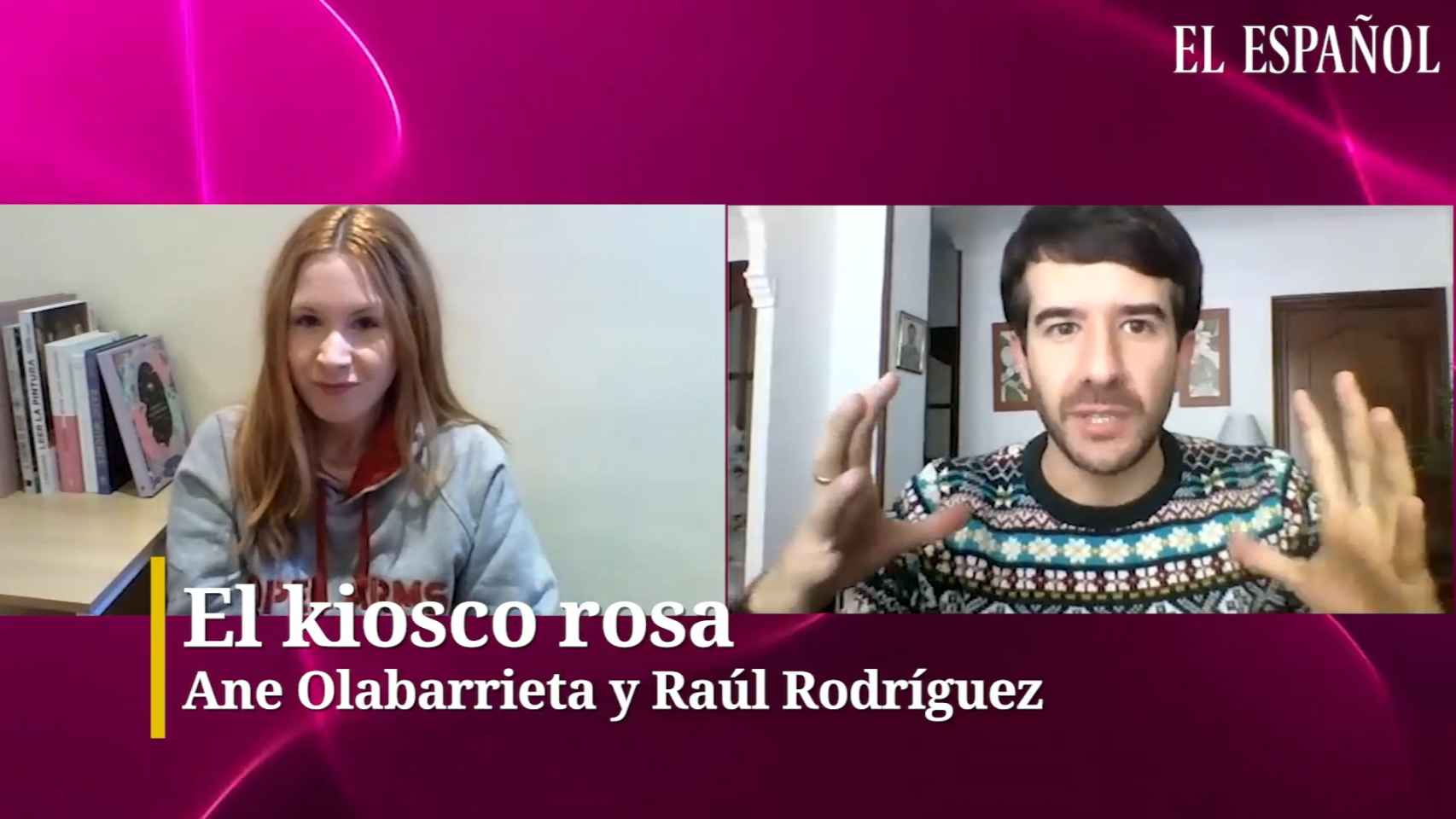 Ane Olabarrieta y Raúl Rodríguez en el kiosco rosa, en vídeo.