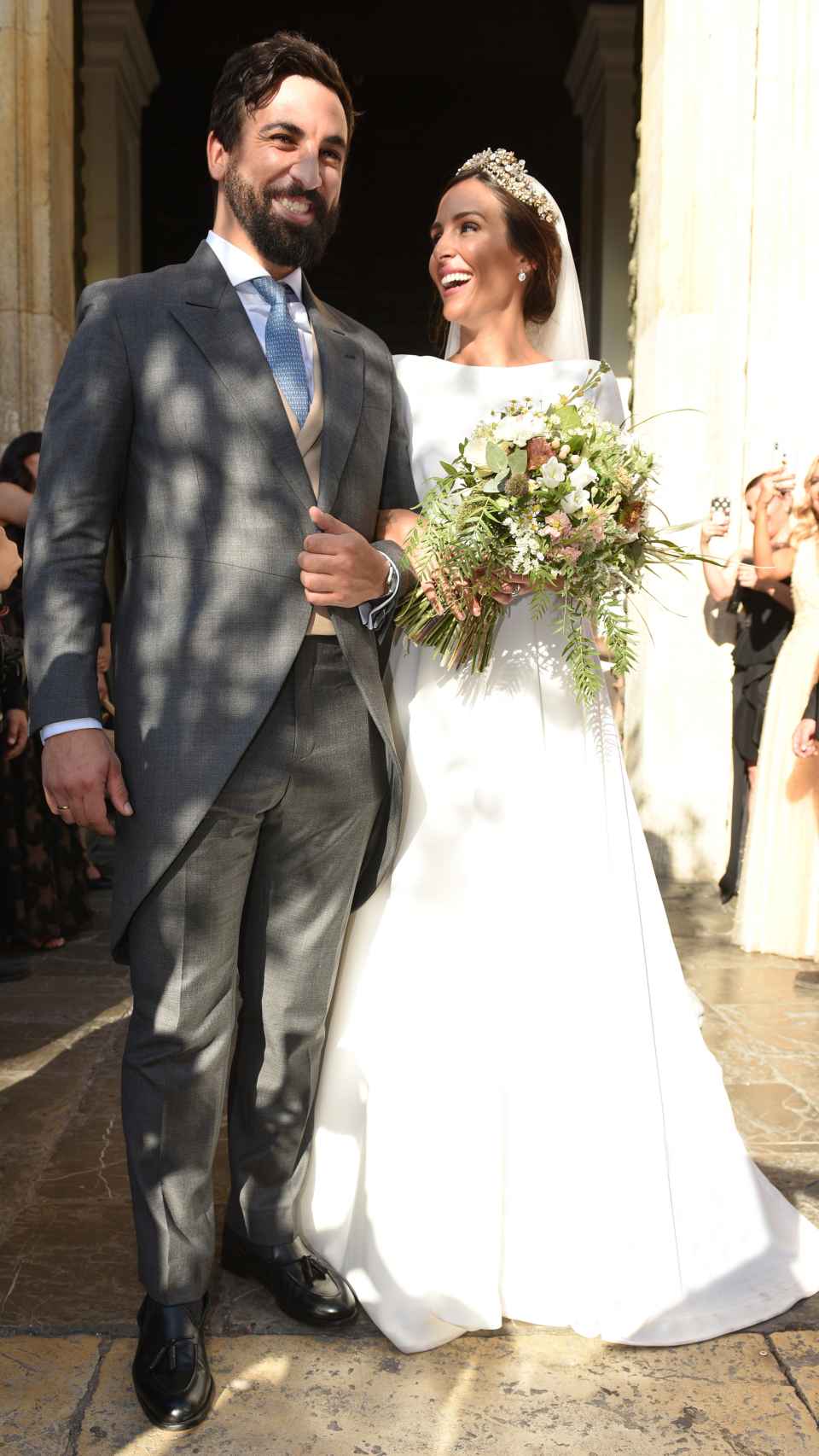 Rocío Osorno y Jacobo González-Robatto el día de su boda en Sevilla.