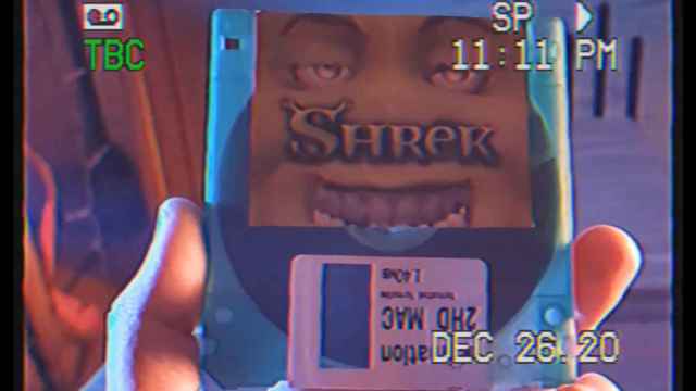 Disquete con la película Shrek