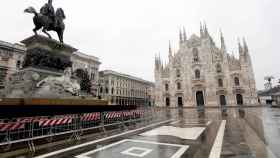El Duomo de Milán este 1 de enero de 2021.