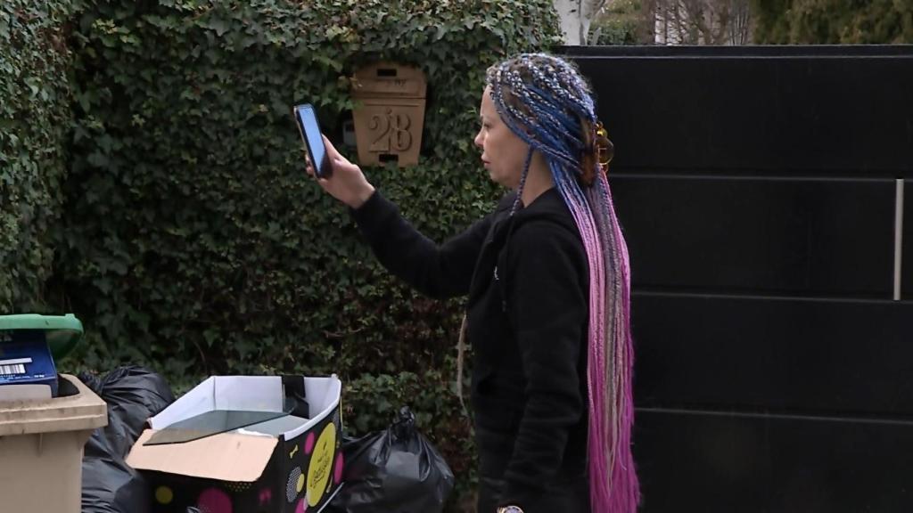 Leticia Sabater, en el chalé.
