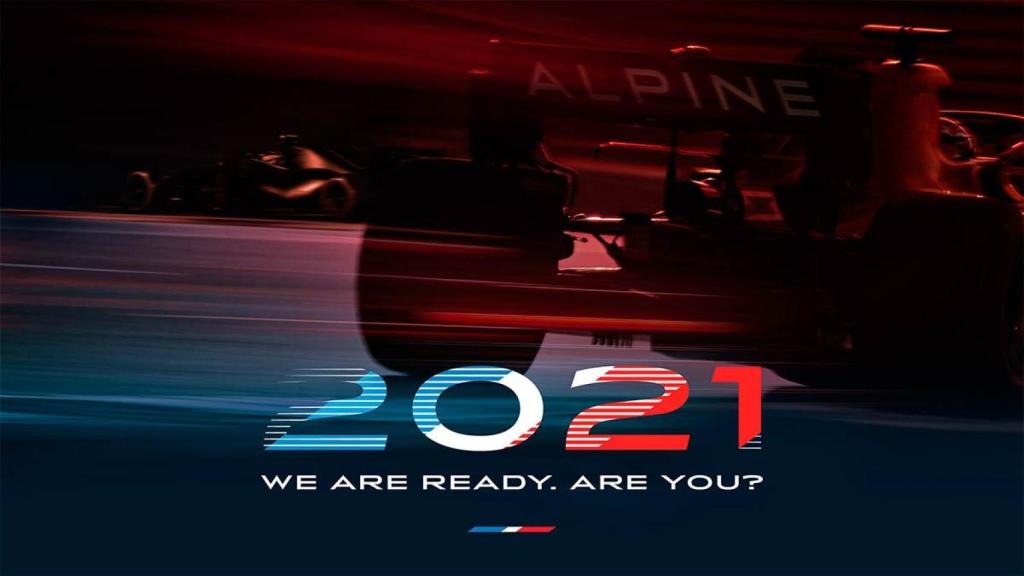 La foto con la que Alpine F1 daba la bienvenida al 2021