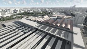 Estación de Chamartín tras ampliación en marcha.