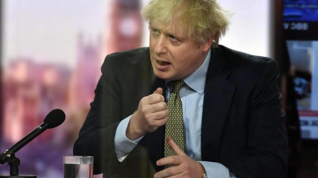 Boris Johnso, en una entrevista.