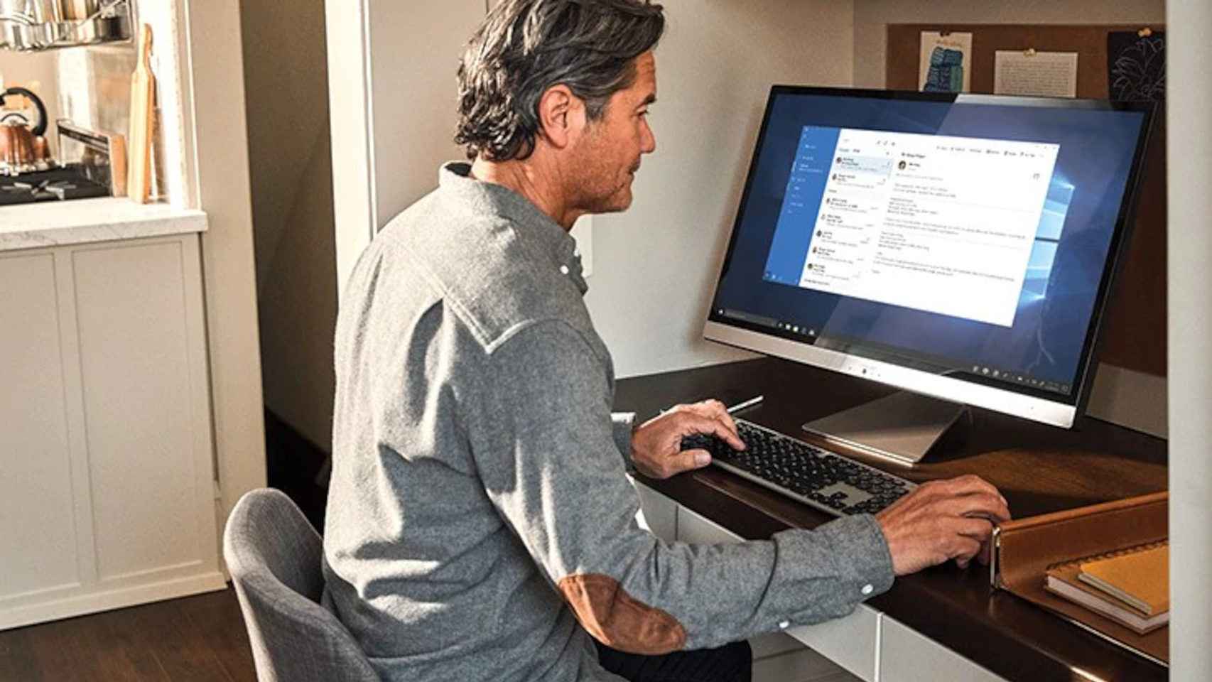 Usuario de Windows 10 en un ordenador