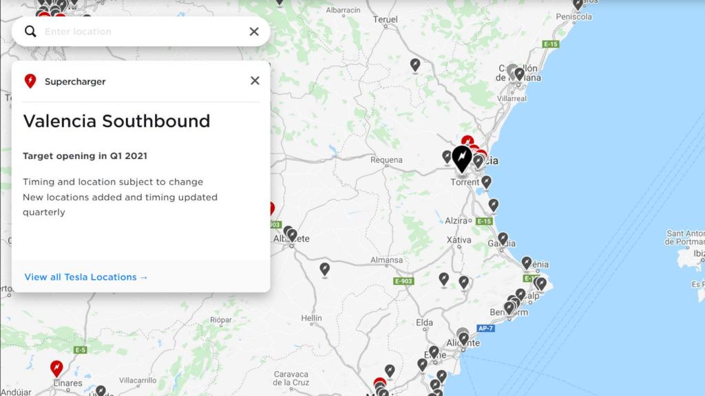 Nuevo cargador de Tesla en Torrent