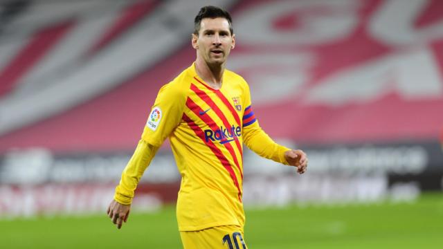 Leo Messi durante el Athletic-Barça