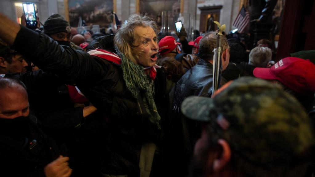 Manifestantes pro Trump durante el asalto al Capitolio.