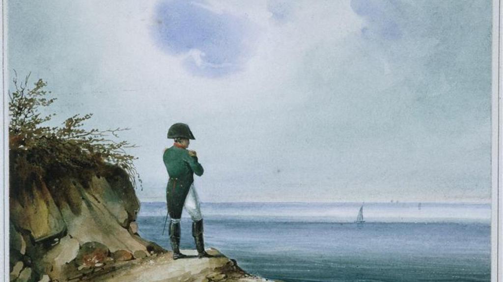 'Napoleón en Santa Elena', un lienzo de François-Joseph Sandmann.