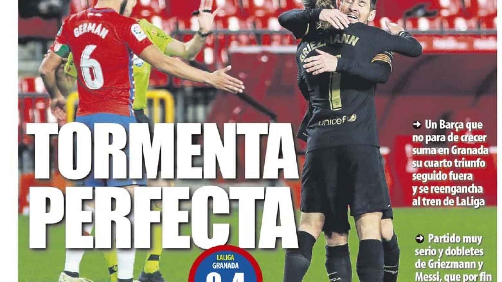 La portada del diario Mundo Deportivo (10/01/2021)