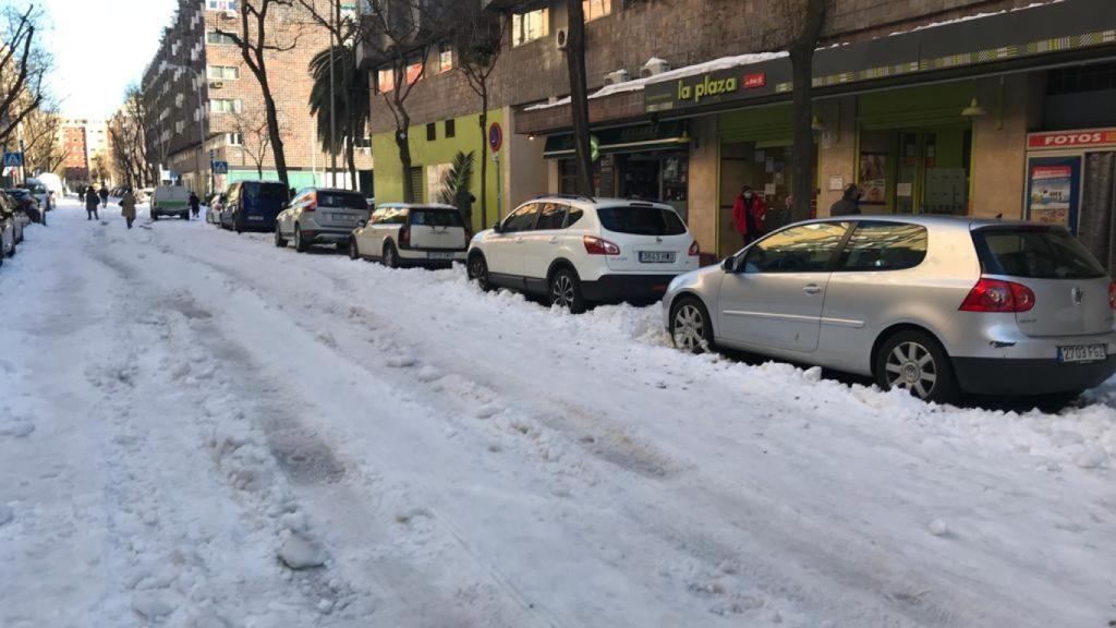 Calle del Doce de Octubre durante la tarde del lunes.