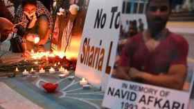Protestas contra la ejecución de Navid Afkarí