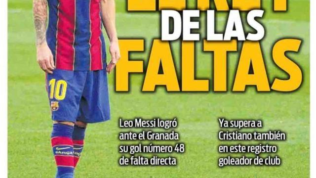 La portada del diario SPORT (11/01/2021)