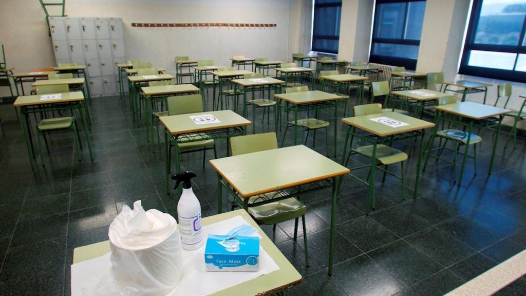Interior de un colegio en Madrid. Efe